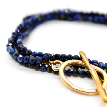 Load image into Gallery viewer, Luxury Faceted Long Lapis Necklace or Bracelet - N9-303
