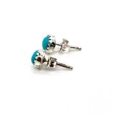 Load image into Gallery viewer, Genuine American Indian Turquoise Navajo Stud Earrings
