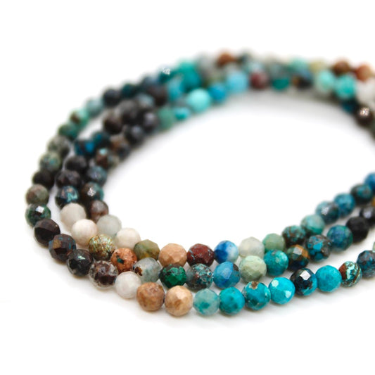 Short Azurite Simple Stone Necklace - N9-200ZR