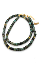 Load image into Gallery viewer, Natural Stone Short Necklace with Gold -Stone Collection-
