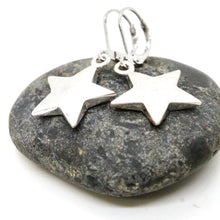 Load image into Gallery viewer, Silver Star Small Earrings
