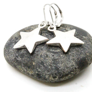 Silver Star Small Earrings