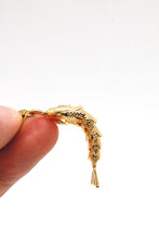 Load image into Gallery viewer, Large Articulated Gold Fish Earrings - E4-267l
