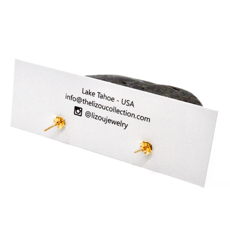Freshwater Pearl Gold Plated Stud Earrings