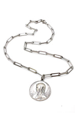 Load image into Gallery viewer, Silver Chain with Sterling Silver French Saint Charms -French Medals Collection-
