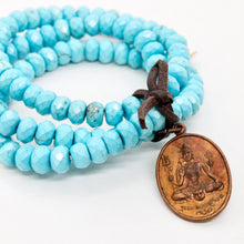 Load image into Gallery viewer, Stretch 3 Strand Turquoise Buddha Bracelet -Buddha Collection-
