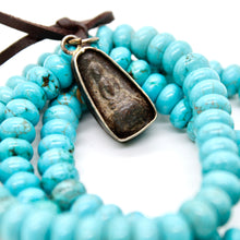 Load image into Gallery viewer, Turquoise Mini Buddha Charm Bracelet -Buddha Collection-
