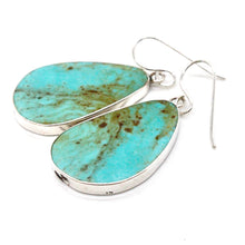 Load image into Gallery viewer, American Indian Sterling and Turquoise Navajo Earrings
