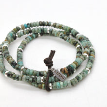 Load image into Gallery viewer, African Turquoise + Silver Bracelet Bundle
