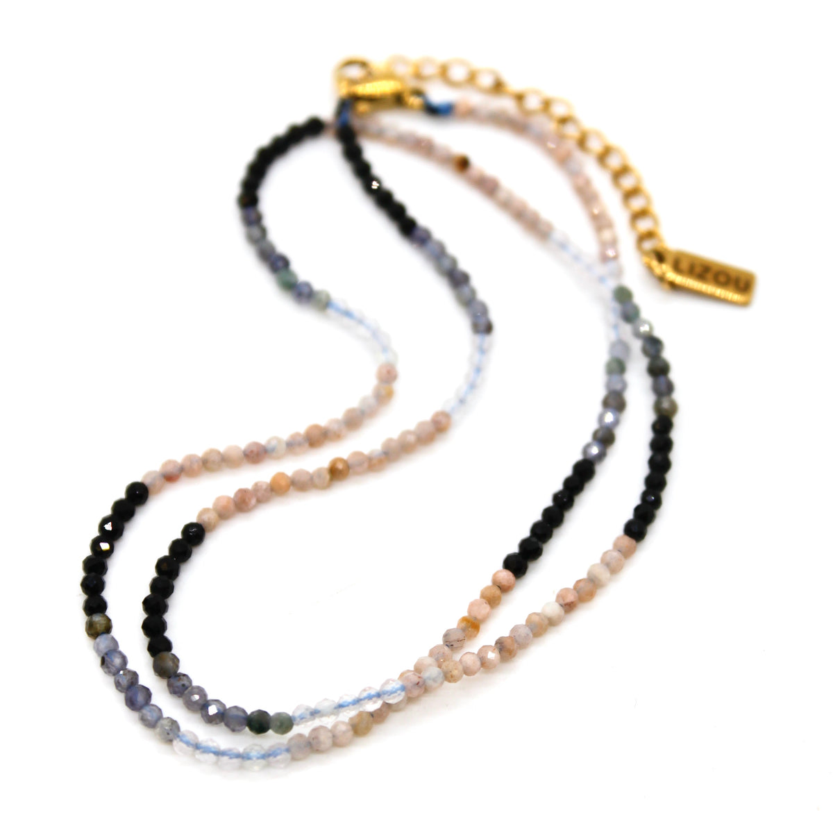 Short Gradient Stone Necklace - N9-200G15