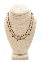 Load image into Gallery viewer, Multi Stone Mix and Mini Gold Coin Wrap Necklace - N2-2617E
