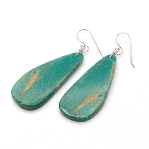 Turquoise Stone Navajo American Indian Earrings