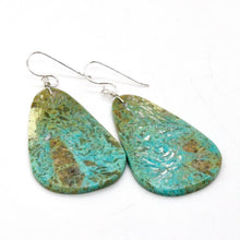 Load image into Gallery viewer, Navajo American Indian Simple Turquoise Stone Earrings
