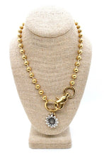 Load image into Gallery viewer, Sunflower Style Pendant Convertible Gold Chain Necklace
