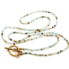 Load image into Gallery viewer, Luxury Faceted Long Amazonite Necklace or Bracelet - N9-313
