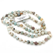 Load image into Gallery viewer, Hand Knotted Amazonite Bead Necklace - NL-AZ
