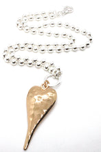 Load image into Gallery viewer, Extra Large Gold Heart Necklace to Wear Short or Long -The Classics Collection-N2-2178g
