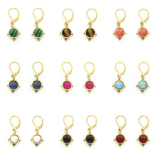 Load image into Gallery viewer, Semi Precious Stone Drop Earrings - E4-349
