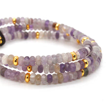 Load image into Gallery viewer, Amethyst + Gold Bracelet Bundle
