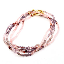 Load image into Gallery viewer, Delicate Faceted Mini Semi Precious Stone Mix Beaded Necklace - N9-008
