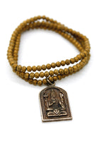 Load image into Gallery viewer, Crystal Stretch Necklace with Small Buddha -Buddha Collection-
