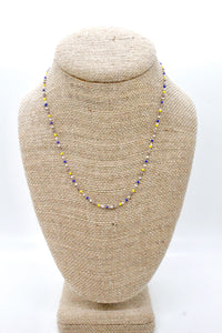 Miyuki Seed Bead Tiny Chain Necklace -Mini Collection-