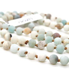 Load image into Gallery viewer, Hand Knotted Amazonite Bead Necklace - NL-AZ
