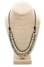 Load image into Gallery viewer, Semi Precious Stone Multi Strand Short Necklace - N4-022
