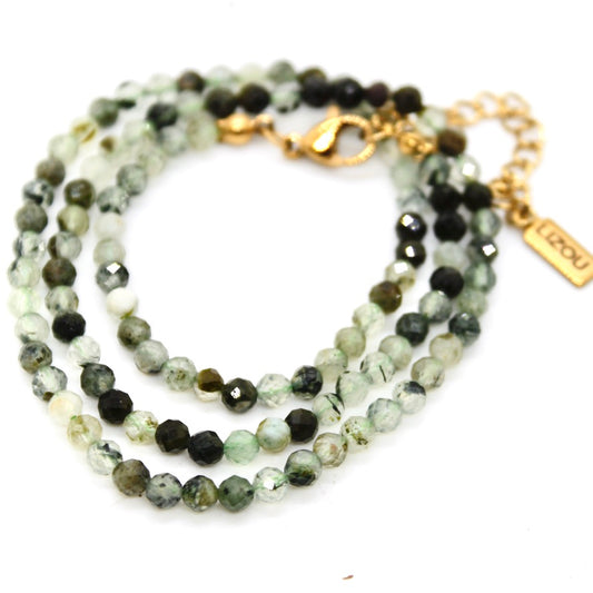 Short Prehnite Stone Necklace - N9-200PH
