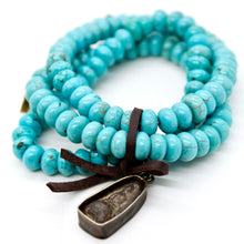 Load image into Gallery viewer, Turquoise Mini Buddha Charm Bracelet -Buddha Collection-
