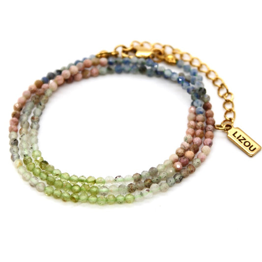 Short Gradient Stone Necklace - N9-200G7