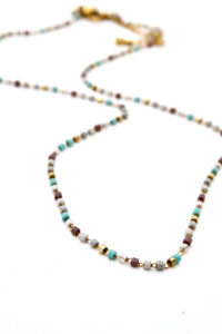 Miyuki Seed Bead Tiny Chain Necklace -Mini Collection-