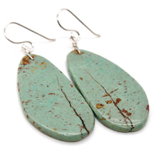 Load image into Gallery viewer, Turquoise Stone Navajo American Indian Earrings
