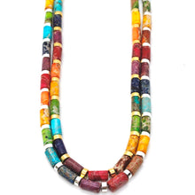 Load image into Gallery viewer, Multi Color Stone and Short Beaded Necklace
