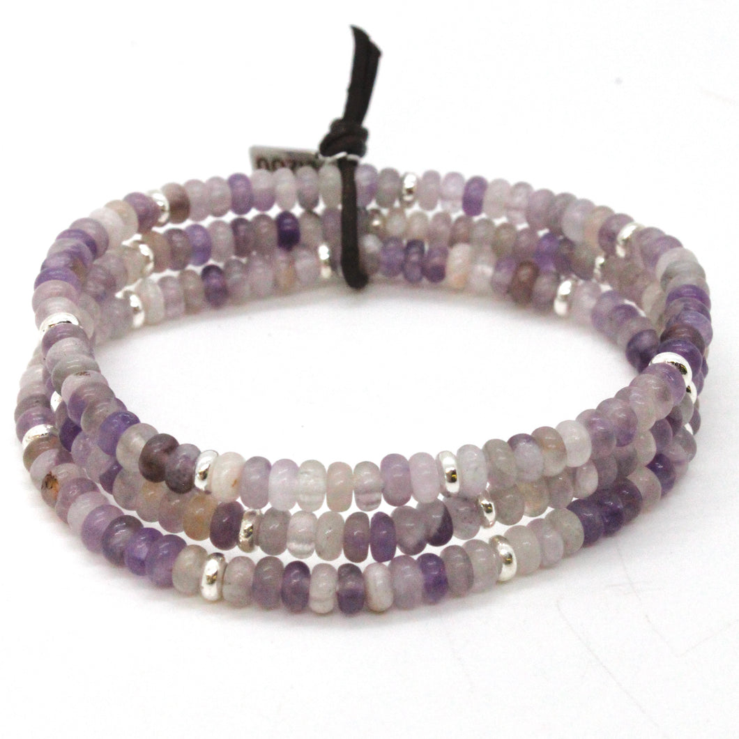 Amethyst + Silver Bracelet Bundle