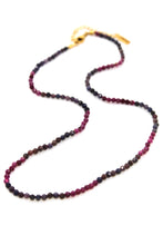 Load image into Gallery viewer, Short Gradient Sapphire Stone Necklace - N9-200GS
