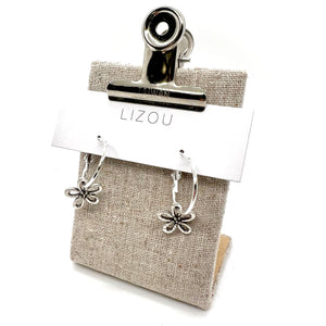 Mini Flower Hoop Small Earrings - E9-082