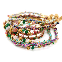 Load image into Gallery viewer, Braids and Beads Pastel Bracelet - B4-030
