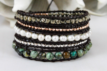 Load image into Gallery viewer, Birch  Wrap Bracelet Freshwater Pearl Mix
