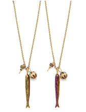 Load image into Gallery viewer, Long Fish Pendant Necklace - N2-2656
