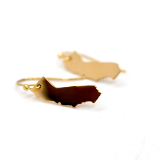 California State Gold Plated Charm Earrings - E9-200 GCA