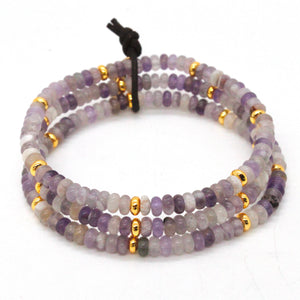 Amethyst + Gold Bracelet Bundle