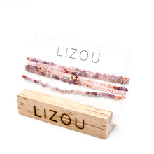 Load image into Gallery viewer, Delicate Faceted Mini Semi Precious Stone Mix Beaded Necklace - N9-008
