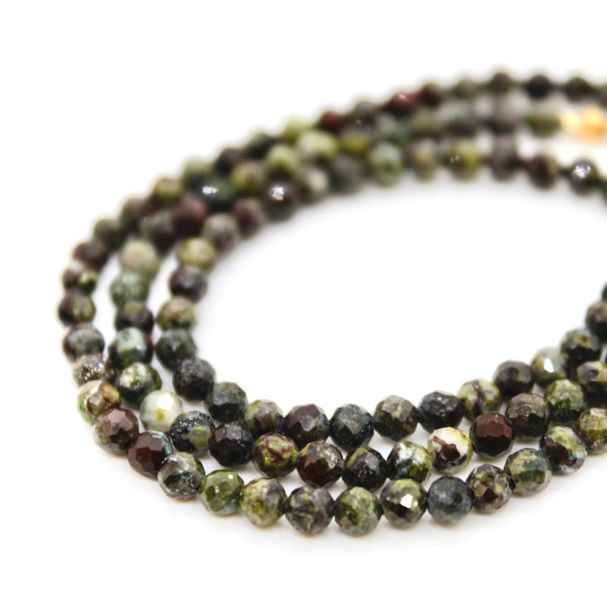 Short Dragon's Blood Jasper Stone Necklace - N9-200DB