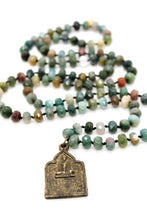 Load image into Gallery viewer, Thai Buddha Amulet Hand Knotted Stone Necklace -Buddha Collection-
