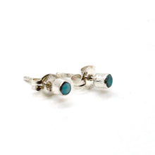 Load image into Gallery viewer, Genuine Mini American Indian Turquoise Navajo Stud Earrings
