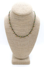 Load image into Gallery viewer, Short Mini Charm Ruby Zoisite Necklace - N2-2611RZ
