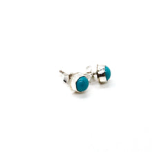 Load image into Gallery viewer, Genuine American Indian Turquoise Navajo Stud Earrings
