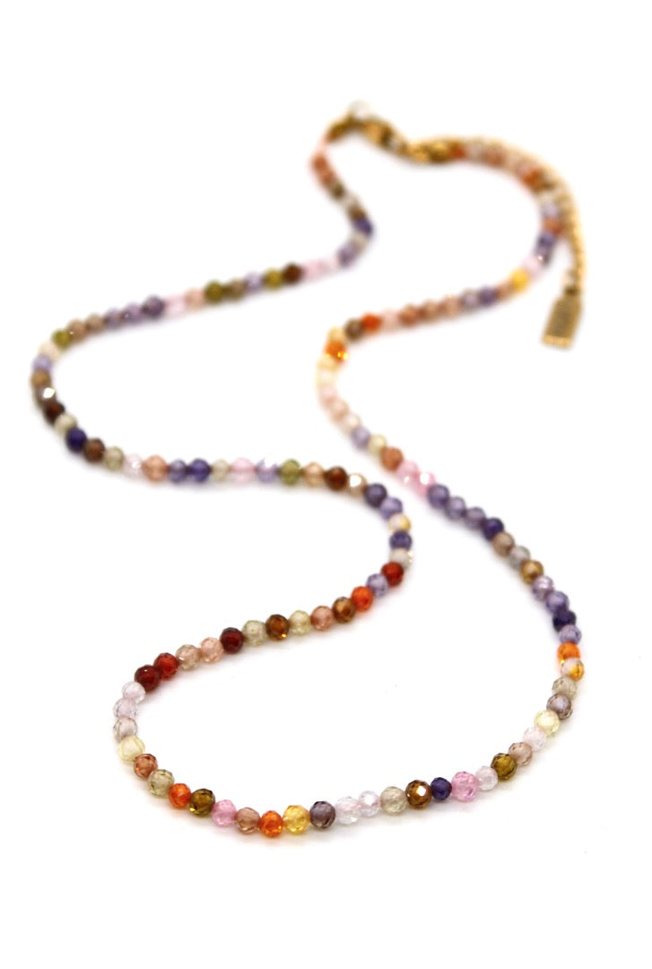 Short Zircon Stone Necklace - N9-200MZ
