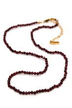 Load image into Gallery viewer, Short Garnet Stone Necklace - N9-200GR
